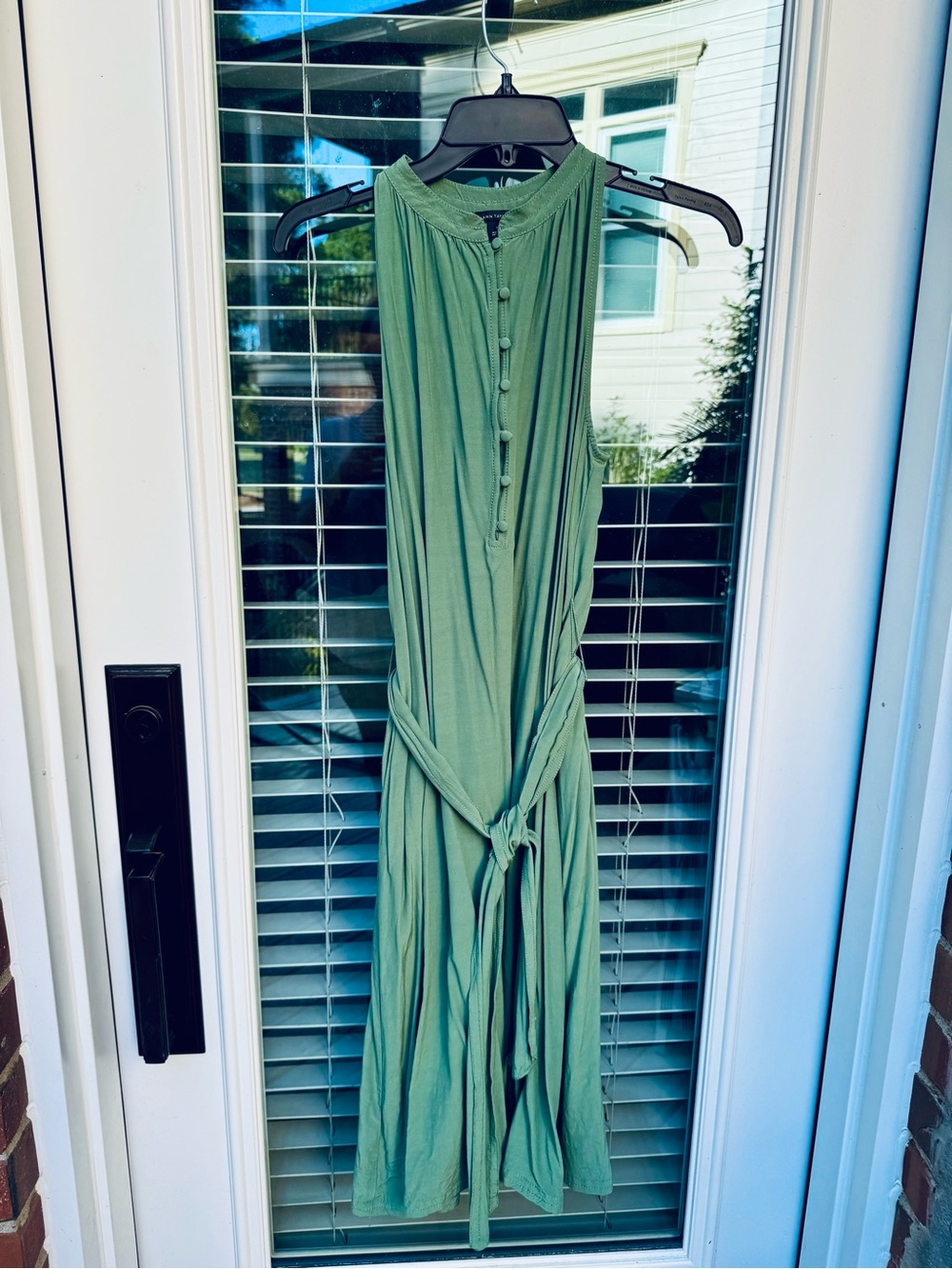 Ann Taylor Pretty Green Sleeveless Dress with